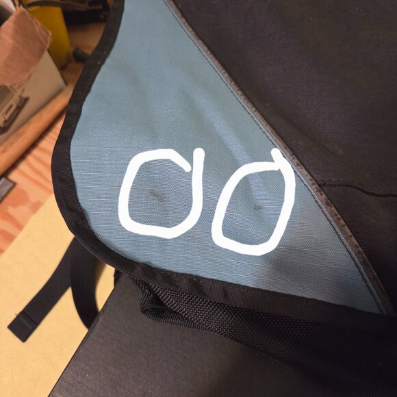 L.L Bean Large Teal Canvas Messenger / Laptop / Backpack Bag - Picture 6 of 8